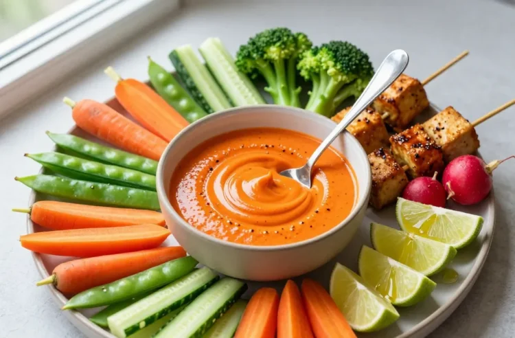 Carrot-Ginger Satay Sauce | Veggie-Tray Glow Up in 7 Minutes Verified