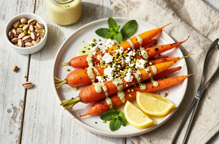 Roasted Carrot Salad with Feta & Pistachios Recipe: Shopping List, Portions Per Person + Picnic Packing Tips