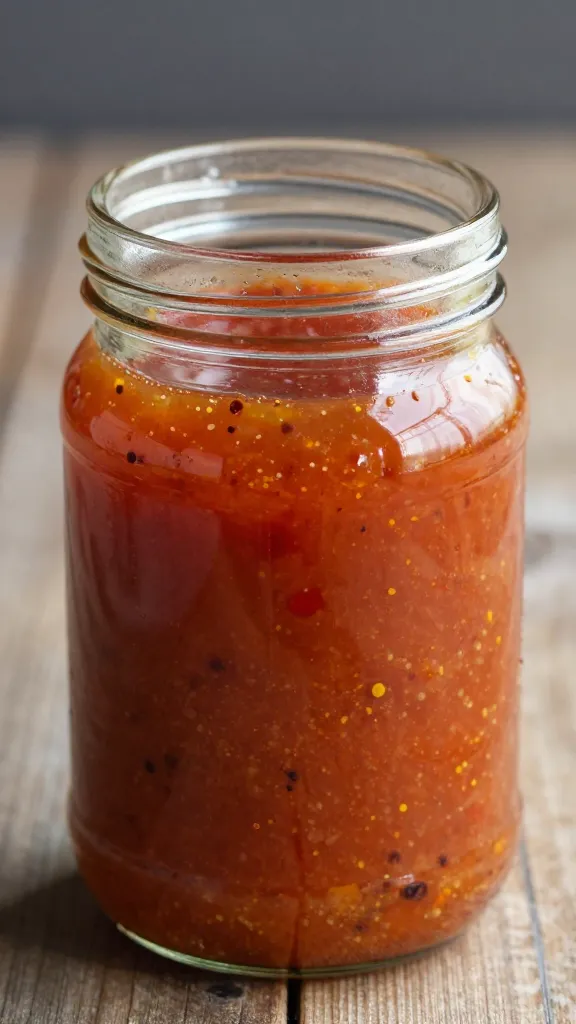 glass jar of homemade lime-chili dressing