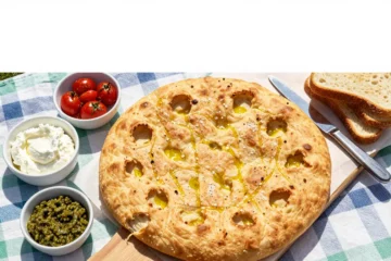 No-Knead Picnic Focaccia (for Boards + Sandwiches) Recipe for a Crowd: Ingredient Amounts, Prep Timeline + Serving Plan
