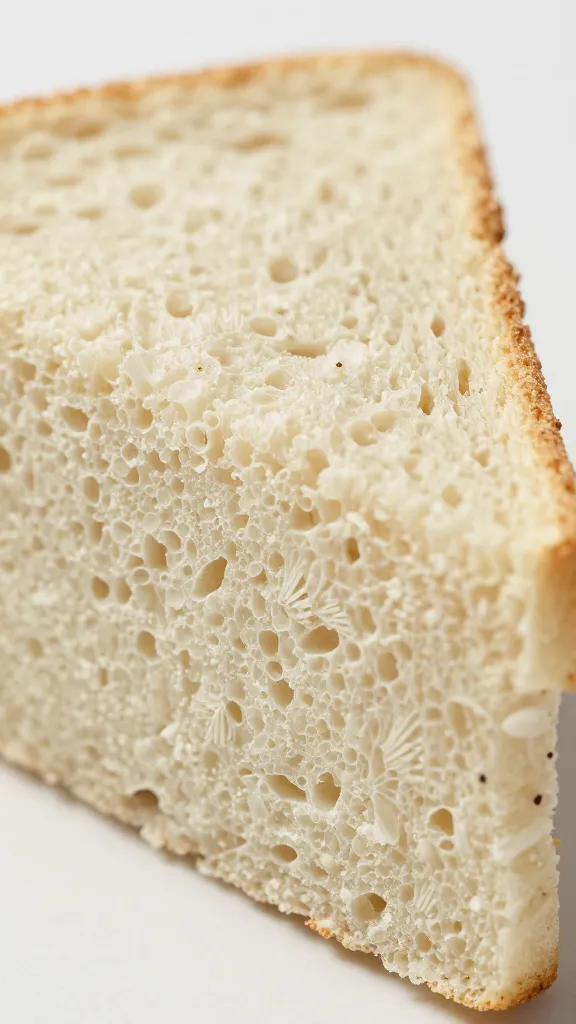 closeup cross-section of pressed Italian picnic sandwich wedge