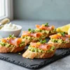 Smoked Salmon & Avocado Crostini (No-Soggy Method) Recipe for a Crowd: Ingredient Amounts, Prep Timeline + Serving Plan