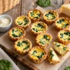 Ultimate Mini Quiche Bites (Spinach + Cheese) Recipe: Shopping List, Portions Per Person + Picnic Packing Tips