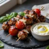 Mini Meatball Skewers with Garlic Parmesan Dip Recipe for a Crowd: Ingredient Amounts, Prep Timeline + Serving Plan