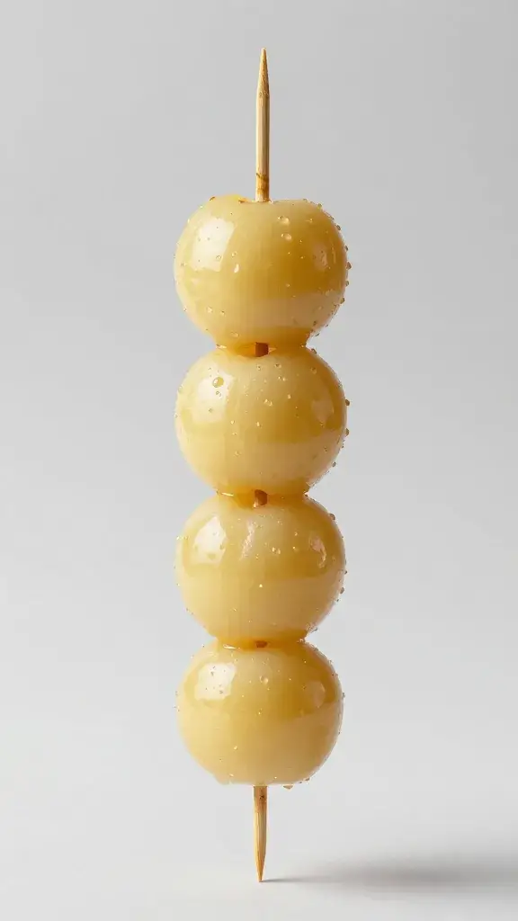 tight shot quince-manchego skewer casting soft shadow