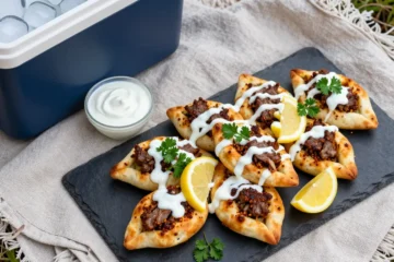 Easy Mini Lahmacun Bites with Yogurt Drizzle Recipe: Assembly Guide + Cooler Tips for Picnics