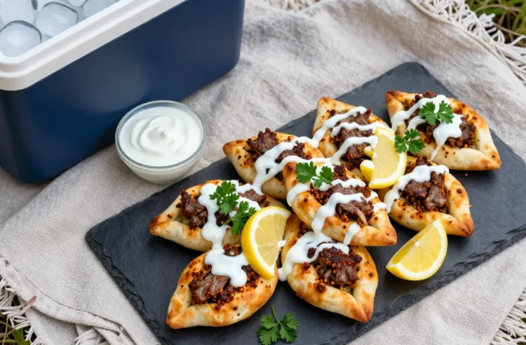 Easy Mini Lahmacun Bites with Yogurt Drizzle Recipe: Assembly Guide + Cooler Tips for Picnics