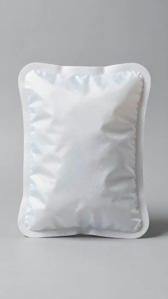 reusable ice pack with condensation, studio lighting