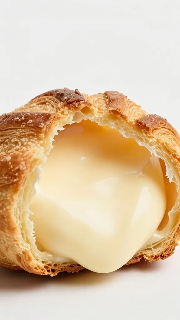 croqueta interior tear shot showing creamy béchamel