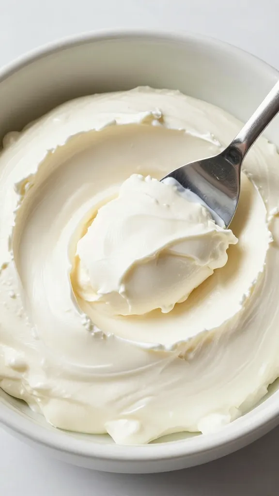 offset spatula smoothing whipped goat cheese in bowl