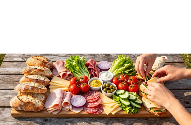 No-Cook Picnic Sandwich Board (Build-Your-Own) Recipe for a Crowd: Ingredient Amounts, Prep Timeline + Serving Plan Unleashed