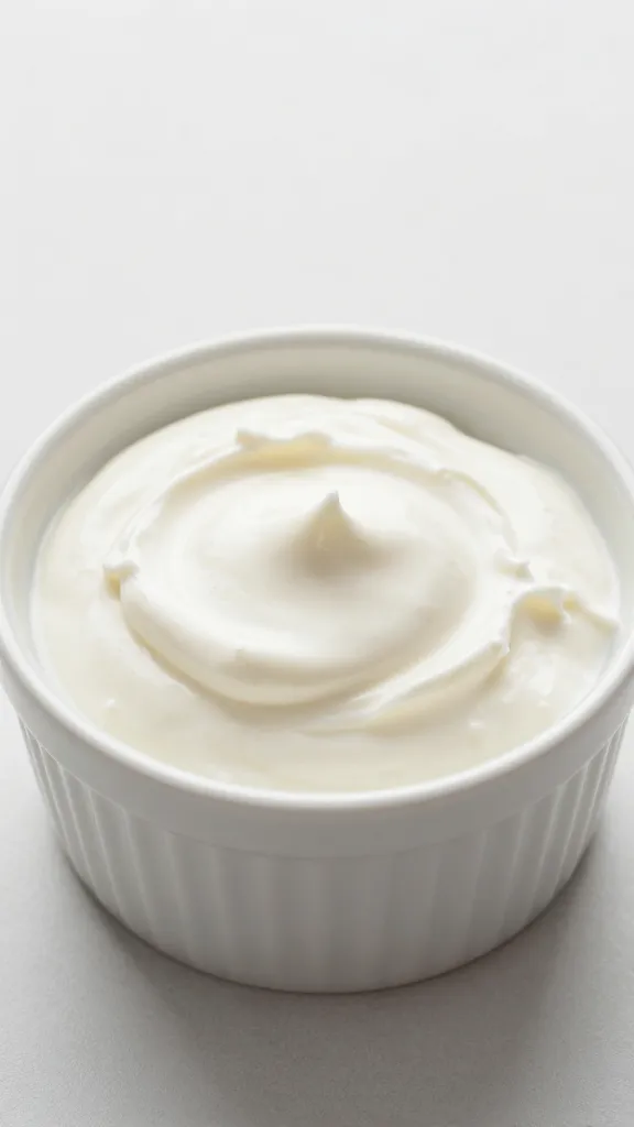 creamy Greek yogurt dip in small ramekin