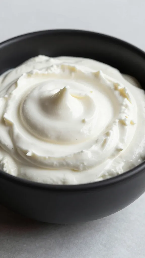 whipped feta dip swirl in matte black bowl