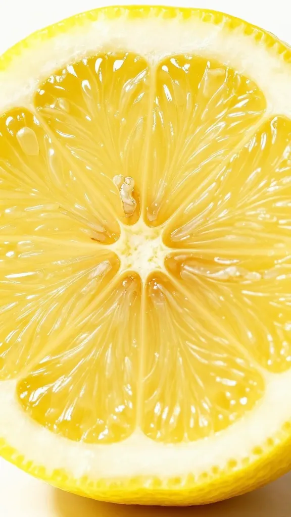 lemon wedge with visible zest texture