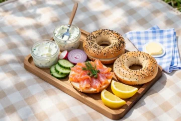 Easy Smoked Salmon Bagel Board (Brunch-for-a-Picnic) Recipe: Assembly Guide + Cooler Tips for Picnics Hack