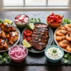 Epic Entertaining: Build-Your-Own Low-Carb Party Station for 20 — 3 Proteins, 5 Toppings, Zero Stress