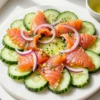 Smoked Salmon Salad for 25 — Low-Carb, Cucumber-Based, Elegant Party Starter Delight