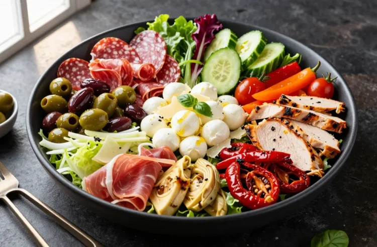 Party-Worthy Antipasto Salad for 20 — Low-Carb, No Pasta, All the Flavour of the Classic Board