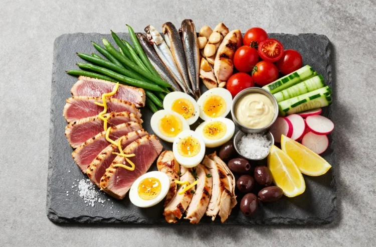 Viral NiçOise for 30 — Low-Carb, Arranged on a Platter, Full Make-Ahead Component Guide