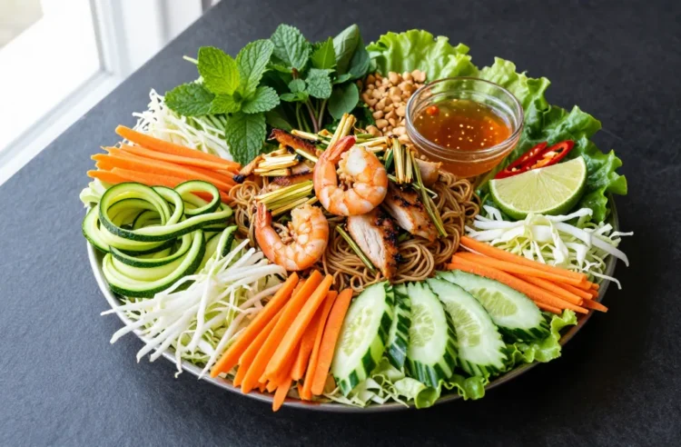 Viral Vietnamese Noodle Salad Without the Noodles — Low-Carb Crowd Version for 20