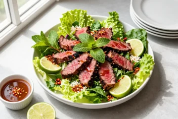 Party Hero: Thai Waterfall Beef Salad for 25 — Low-Carb, Crowd-Scale, Dresses at the Table