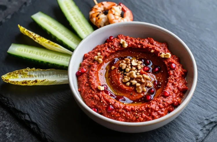 Party Hero: Muhammara for 20 — Low-Carb Roasted Pepper Walnut Dip That Looks Like You Tried Hard