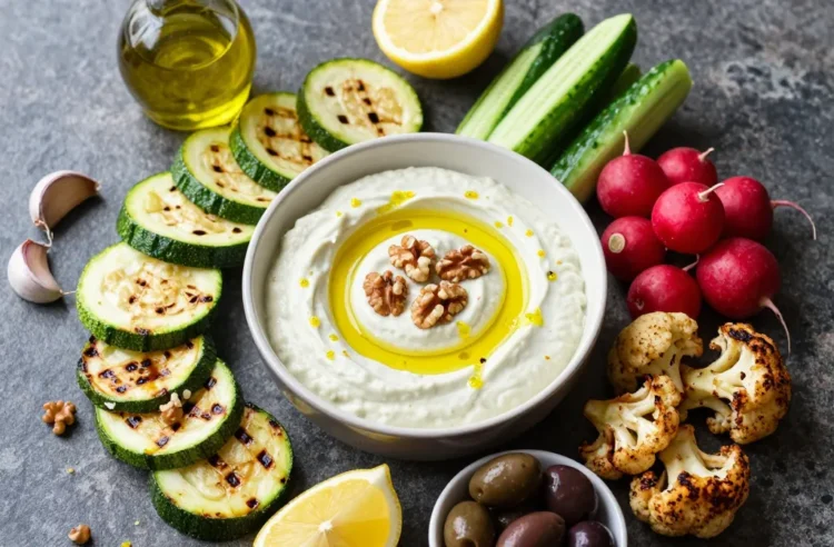 Skordalia for 20 — Greek Low-Carb Garlic Dip That No One Can Identify but Everyone Loves Tonight