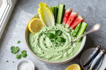 Party-Perfect Green Goddess Dip for 20 — Low-Carb, Herb-Packed, Scales Perfectly for Crowds