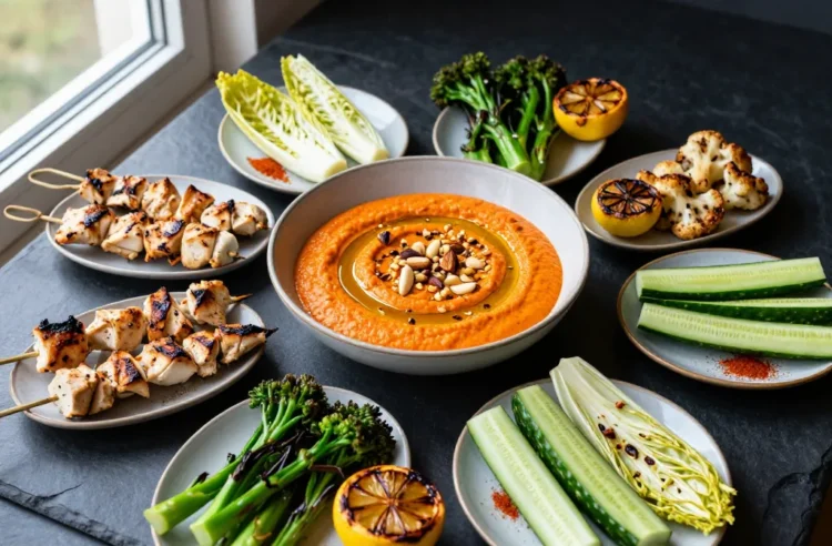 Party Magic: Romesco for 20 — Low-Carb Spanish Almond Sauce That Doubles As Dip and Dressing