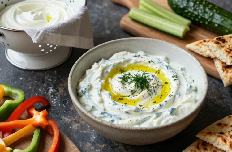 Party-Winning Tzatziki for 30 — Thick, Scoopable, Low-Carb and Made Two Days Ahead