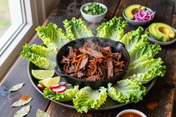 Party Hero Barbacoa for 30 — Low-Carb, Chipotle-Braised Beef with Lettuce Cup Serving Station Guide
