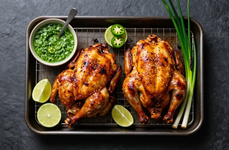 Party Magic Peruvian Roast Chicken for 20 — Low-Carb Green Sauce and Full Batch Spatchcock Method