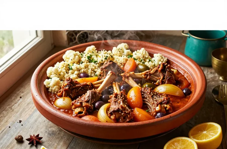Viral Feast: Moroccan Lamb Tagine for 20 — Low-Carb, Freeze-Ahead, Serve with Cauli Couscous