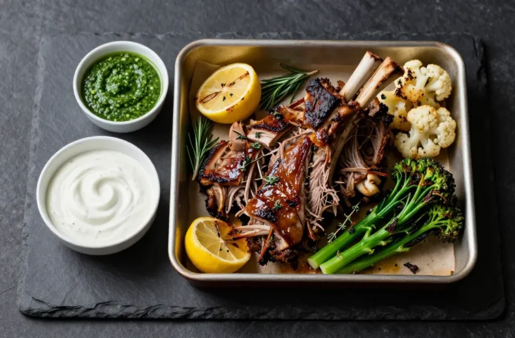 Slow-Roasted Lamb Shoulder for 20 — Low-Carb, Completely Make-Ahead, Zero Day-of Stress