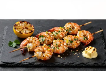 Garlic Butter Prawn Skewers for 20 — 5-Ingredient Low-Carb Party Food Done in 10 Minutes