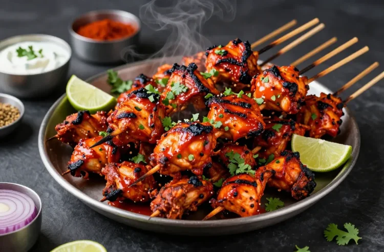 Party Hit: Tandoori Chicken Skewers for 20 — Yogurt-Marinated, Low-Carb, Oven or Grill Method