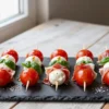 Party-Perfect Caprese Skewers for 30 — Burrata, Prosciutto and Basil with Zero Carb Filler
