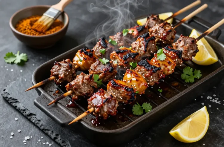 Party-Perfect Moroccan Lamb Skewers for 20 — Ras El Hanout Marinade, Low-Carb, Freeze-Ahead Friendly