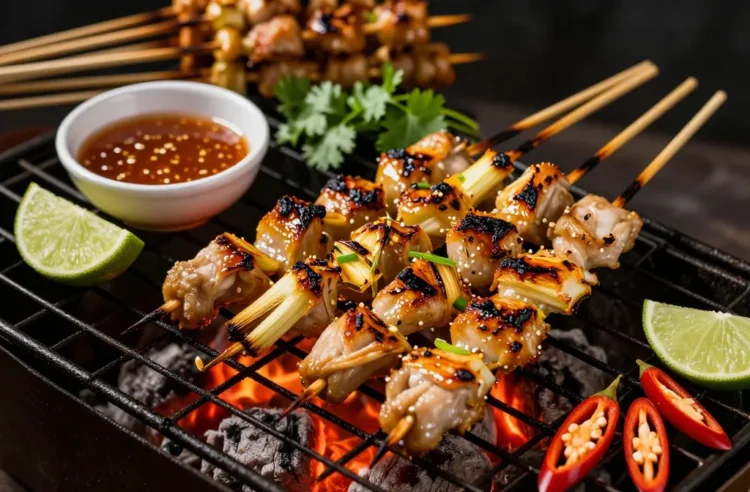 Party Hero: Thai Lemongrass Chicken Skewers for 20 — Make-Ahead, Low-Carb, Perfectly Charred