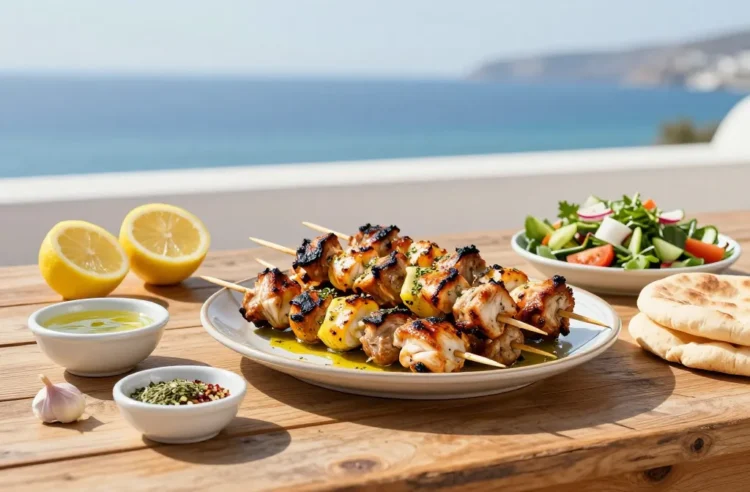 Greek Souvlaki for 20 — the Make-Ahead Marinade Method That Changes Everything Tonight