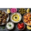 Viral Feast: Middle Eastern Mezze for a Crowd — All Protein, No Flatbread, Fully Make-Ahead