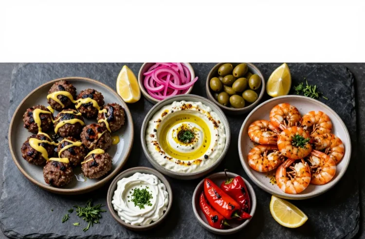 Viral Feast: Middle Eastern Mezze for a Crowd — All Protein, No Flatbread, Fully Make-Ahead