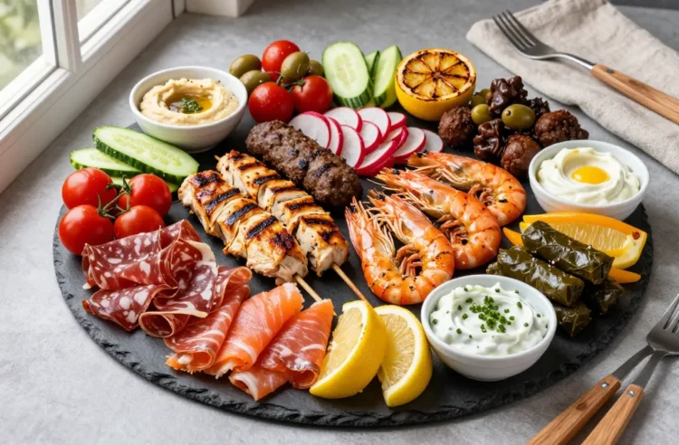 Epic High-Protein Mediterranean Grazing Platter That Feeds 20 Without a Single Cracker