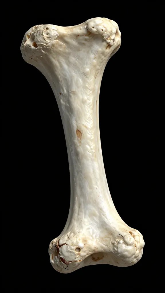 rib bone end with mahogany bark and rendered fat