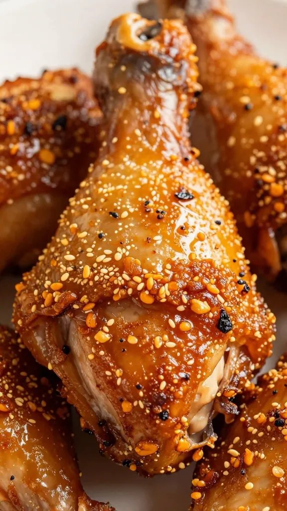 closeup of chicken thigh with caramelized rub crust