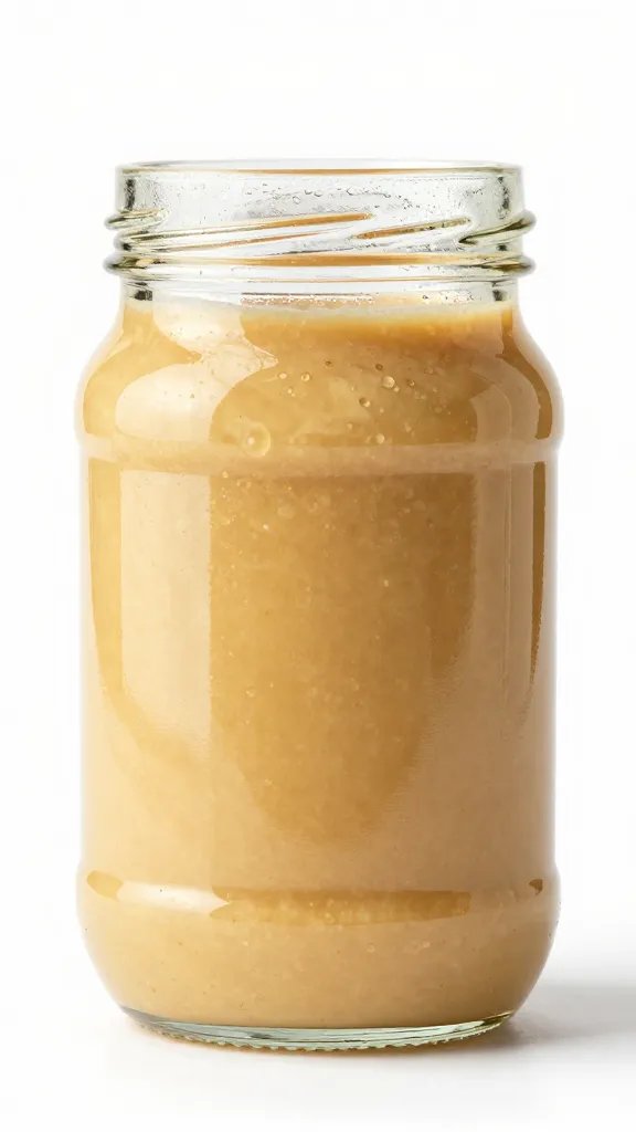 glass jar of Carolina Gold sauce with condensation