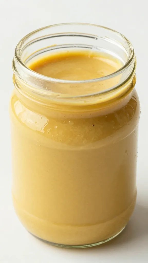 mason jar lid smeared with Carolina Gold mustard sauce