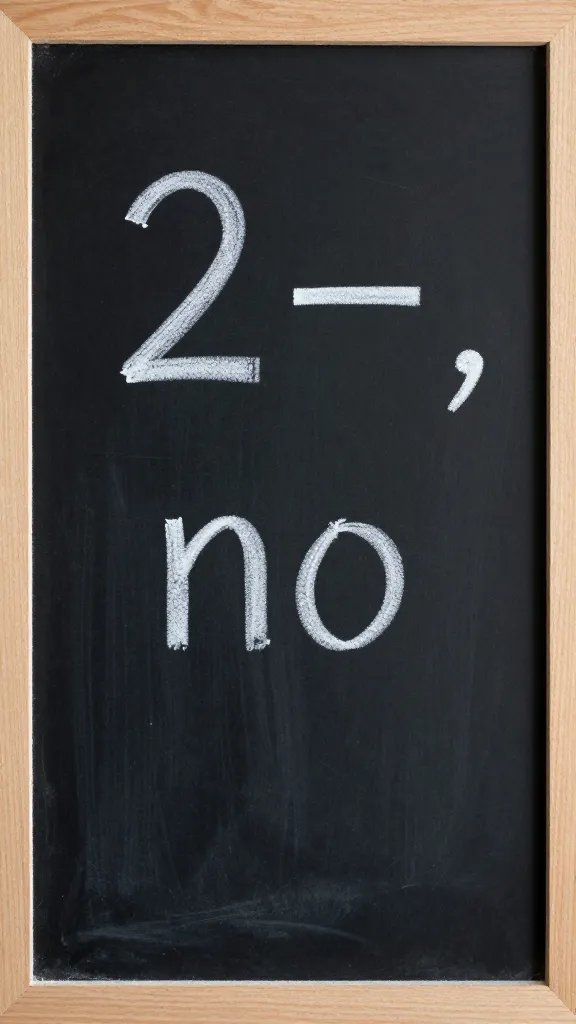 chalkboard sign reading “2–