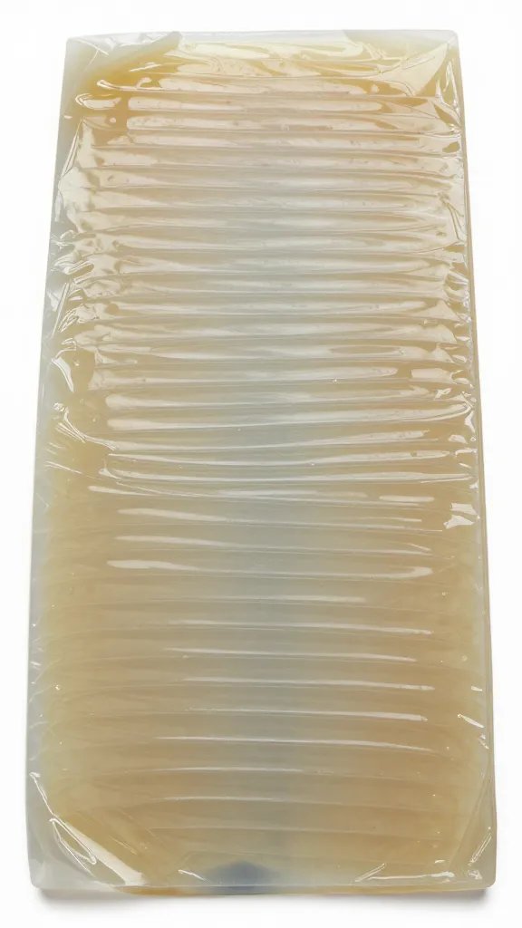 rib slab surface showing pellicle after 24-hour marinade