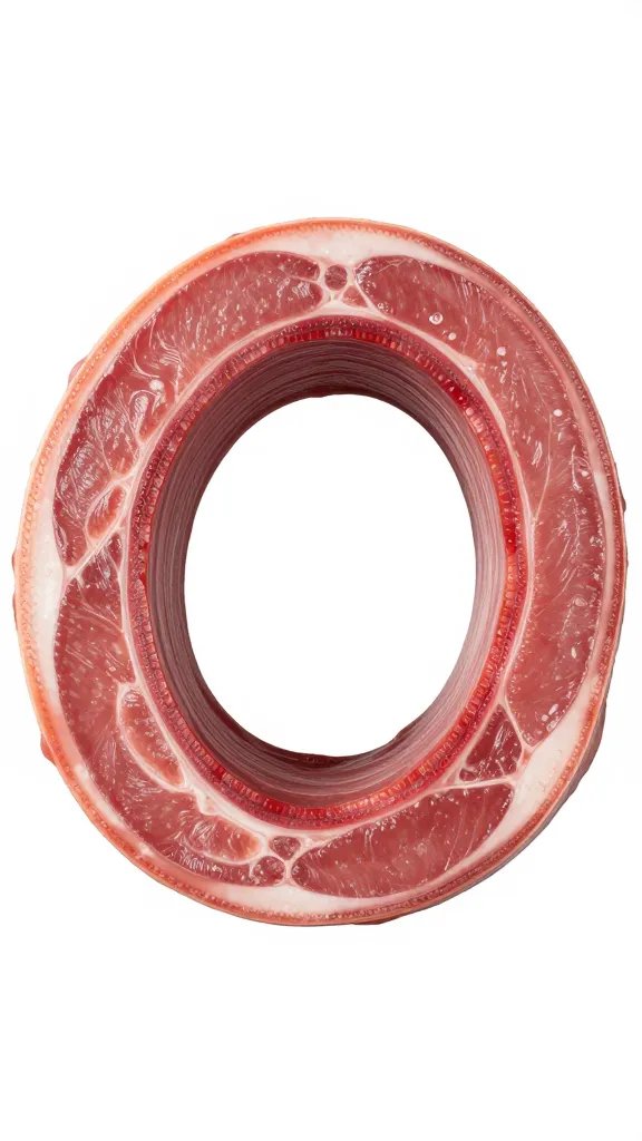 rib cross-section showing marinade penetration ring
